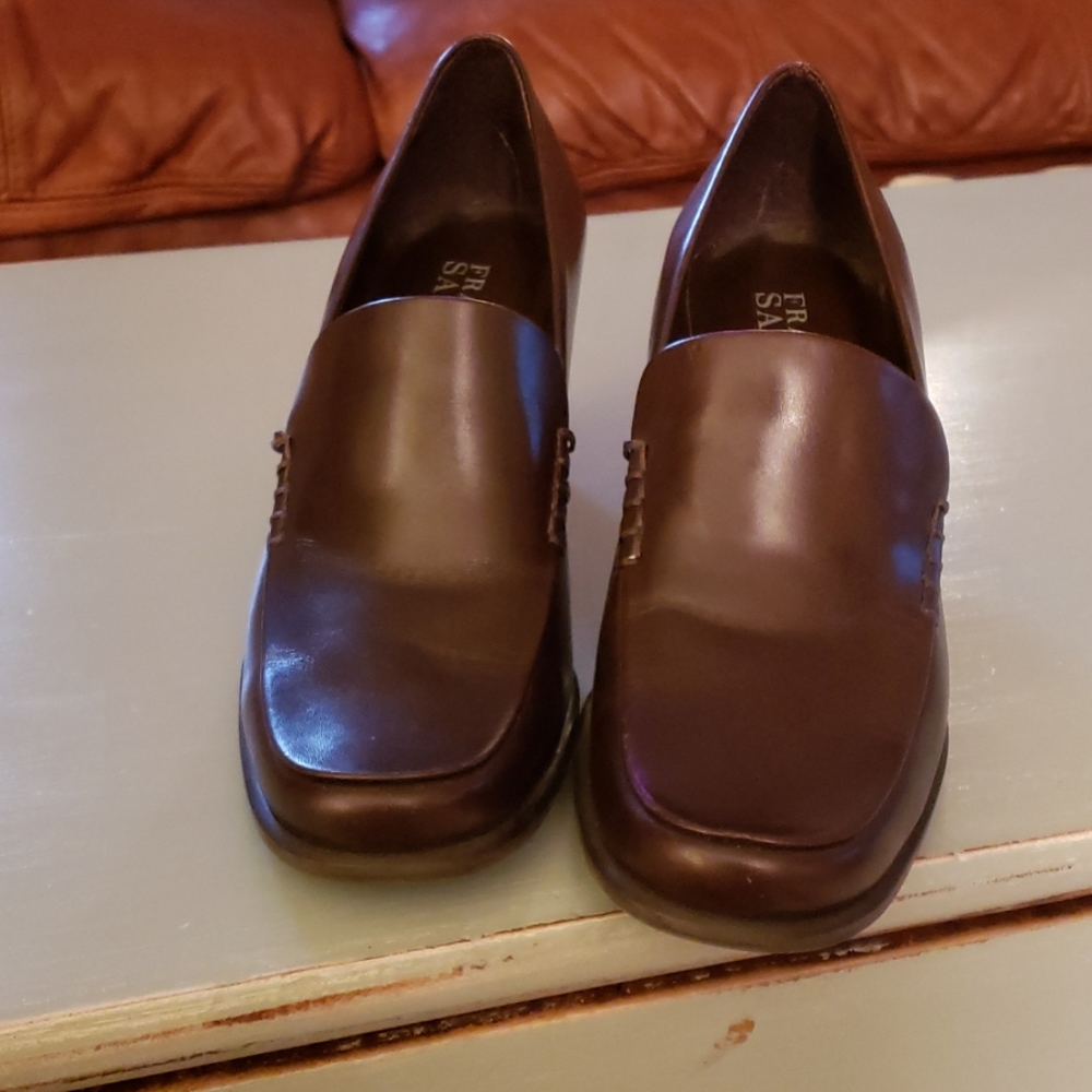 Franco Sarto Leather Heeled Loafer
